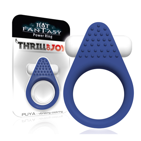 Hot fantasy thrill of joy puya vibro-ring blau