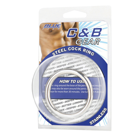 Blue line c&b gear 1,8' steel cock ring