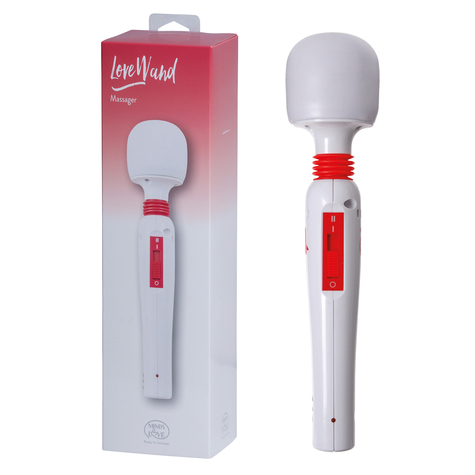 Minds Of Love Love Wand Massager White/ Red