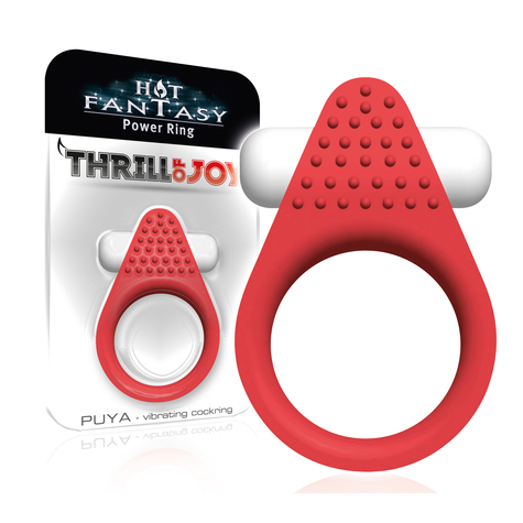 Hot Fantasy Thrill Of Joy Puya Vibrating Ring Red
