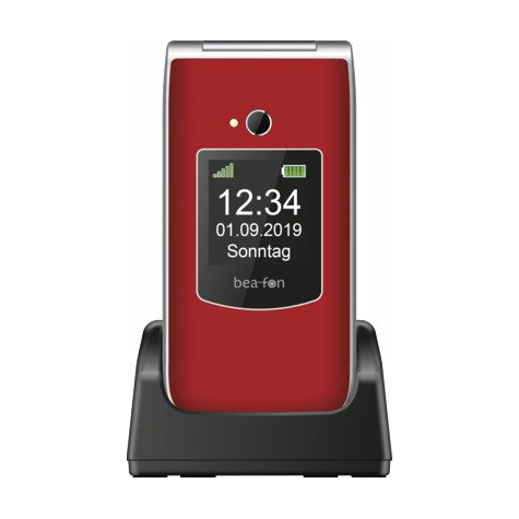 Bea fon sl595 rot silber   cellphone   6,1 cm