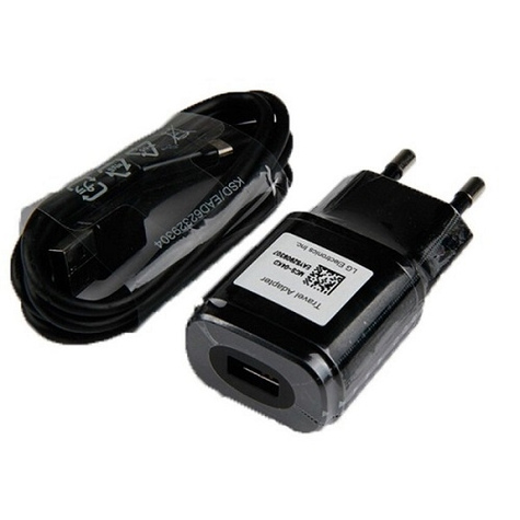 Lg mcs 04er + dk 100m adaptateur secteur usb + câble de chargement micro usb noir