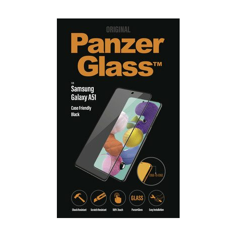 Panzerglass samsung galaxy a51 case friendly edge-to-edge, noir