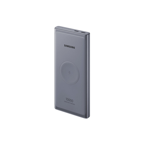 Samsung Inductive Powerbank, 10.000 Mah, 2x Usb Type-C, Dark Gray