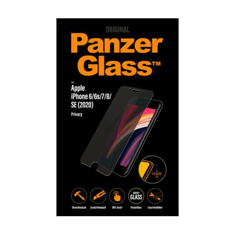 Panzerglass apple iphone 6 / 6s / 7/8 / se (2020) confidentialité standard fit
