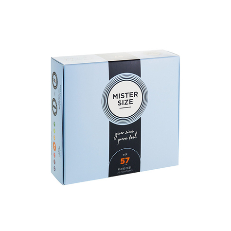 Condoms Mister Size - Pure Feel - 57 Mm - 36 Pack