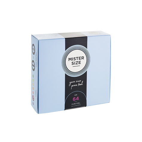 Condoms Mister Size - Pure Feel - 64 Mm - 36 Pack