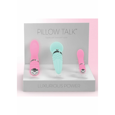 Pillow talk  display met testers