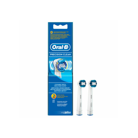 Pack de 2 brossettes de rechange precision clean oral-b eb20-2