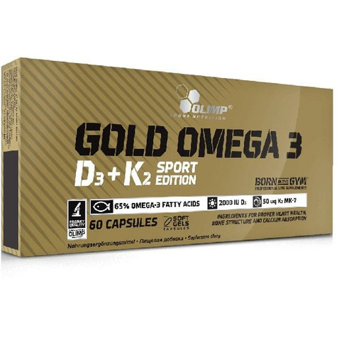 Olimp Gold Omega 3 D3 + K2 Sports Edition, 60 Capsules