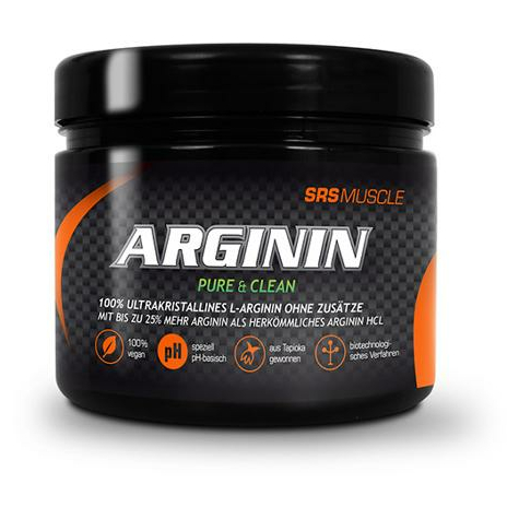 Srs 100% pure arginin, 250 g dose, neutral