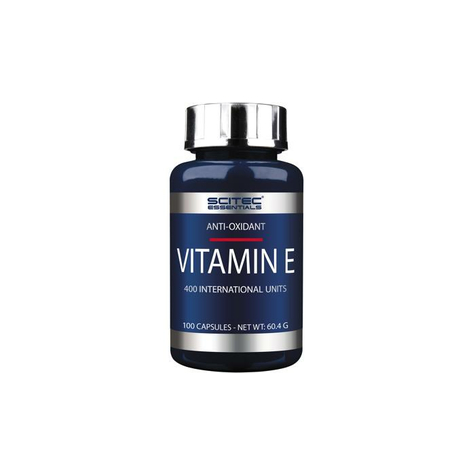 Scitec essentials vitamin e, 100 kapseln dose