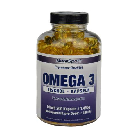 Metasport omega 3, 200 kapseln dose