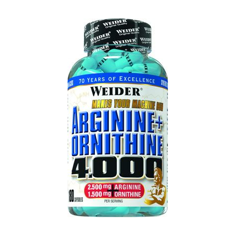 Joe weider arginine + ornithine 4000, 180 kapseln dose