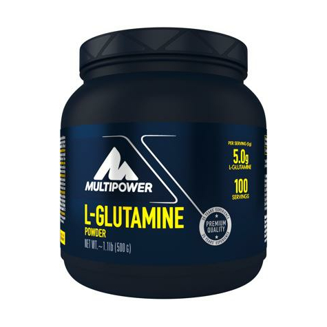 Multipower L-Glutamine Powder, 500 G Can