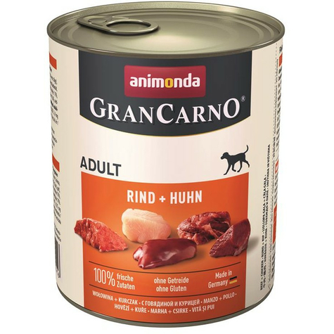 Animonda chien grancarno, carno adulte boeuf-poulet 800g d