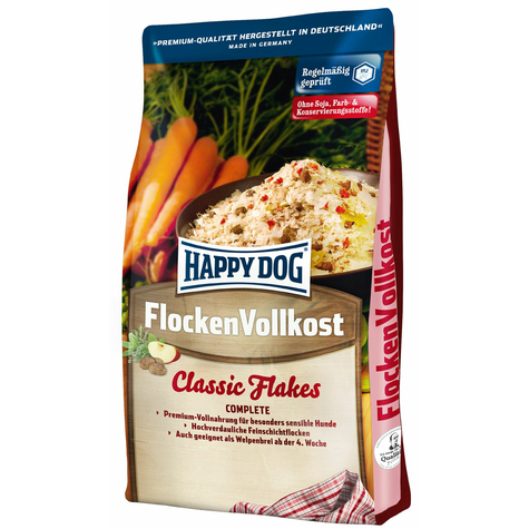 Happy dog, hd flakes nourriture entière 10 kg