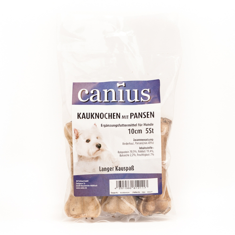 Canius snacks, os à mâcher canin avec rumen 10cm 5pcs