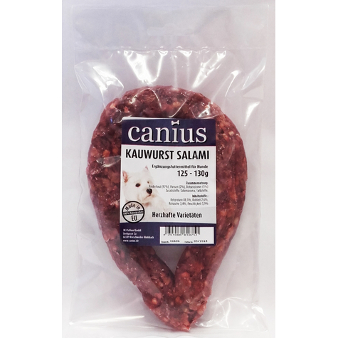 Snacks canius, environ ringwurst salami gr125g 1er