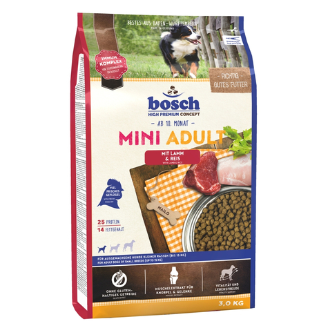 Bosch, mini agneau bosch + riz 3kg