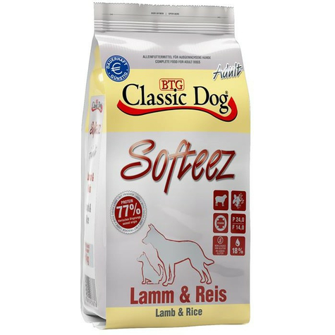 Chien classique, agneau cla.Dog Softeez + riz 4kg