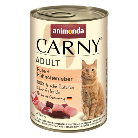 Animonda Cat Carny,Carny Adult Turkey+Chicken Liver 400gd