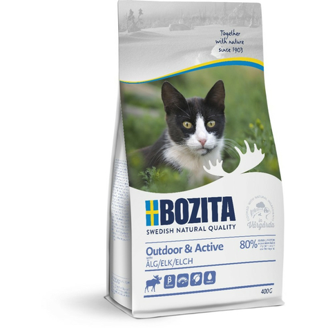 Bozita, boz.Cat Outdoor + élan actif 400g