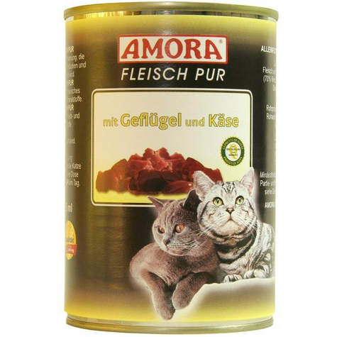 Amora, chat amora pure volaille + fromage 400gd