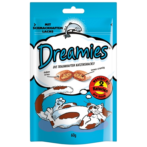 Dreamies, mars dreamies chat saumon 60 g