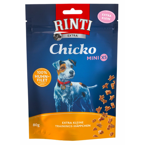 Snacks finlandais rinti, ri.Ext.Chicko Mini xs poulet 80g