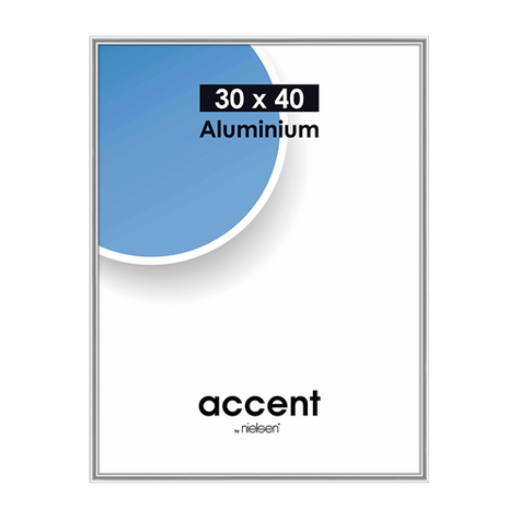 Nielsen accent 30x40 aluminium argenté 52423