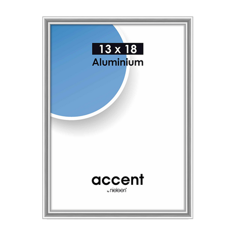 Nielsen accent 13x18 aluminium argenté 53223