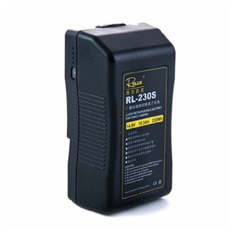 Batterie rolux v-mount rl-230s 230wh 14.8v 15500mah