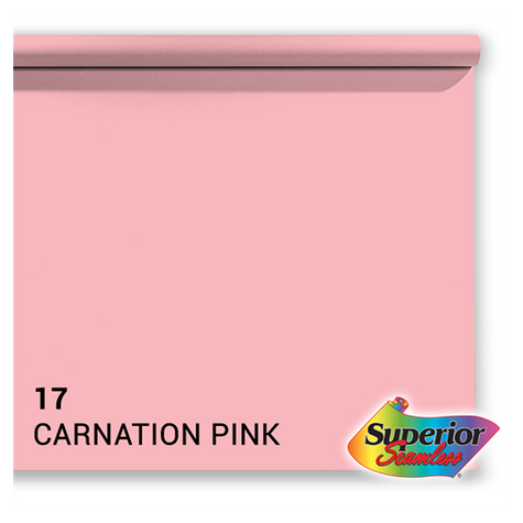 Superior Background Paper 17 Carnation Pink 2.72 X 11m
