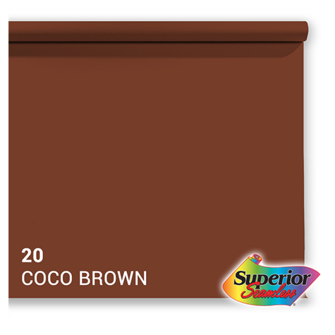 Superior Background Paper 20 Coco Brown 2.72 X 11m