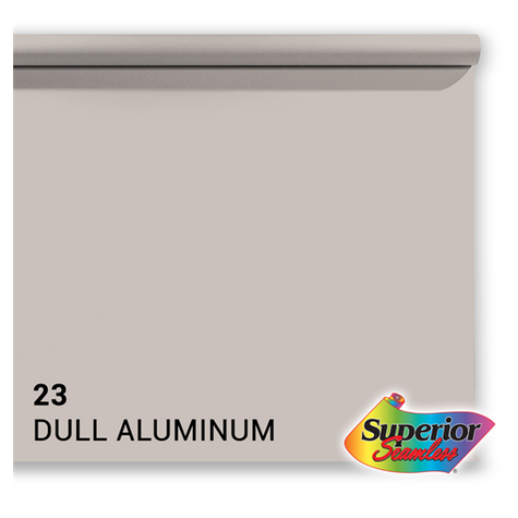 Superior Background Paper 23 Dull Aluminum 2.72 X 11m
