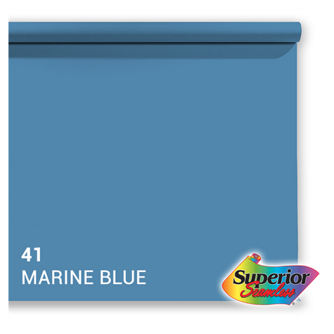 Superior Background Paper 41 Marine Blue 2.72 X 11m