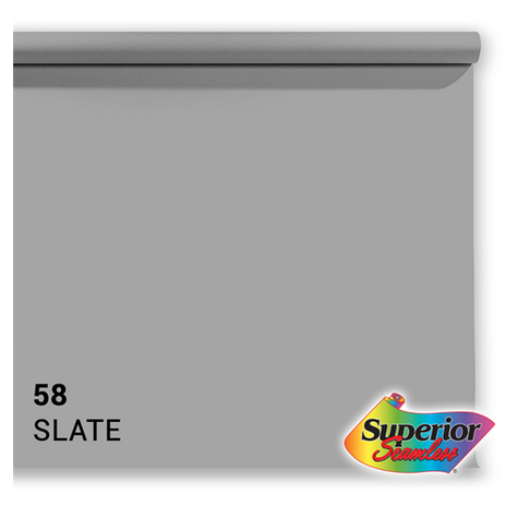 Superior Background Paper 58 Slate Grey 2.72 X 11m