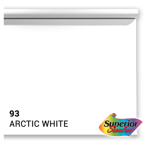 Superior Background Paper 93 Arctic White 2.72 X 11m