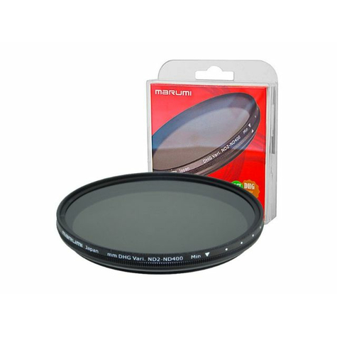Filtre variable gris marumi dhg nd2-nd400 77 mm