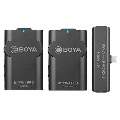 Boya 2.4 ghz double micro cravate sans fil by-wm4 pro-k6 pour android