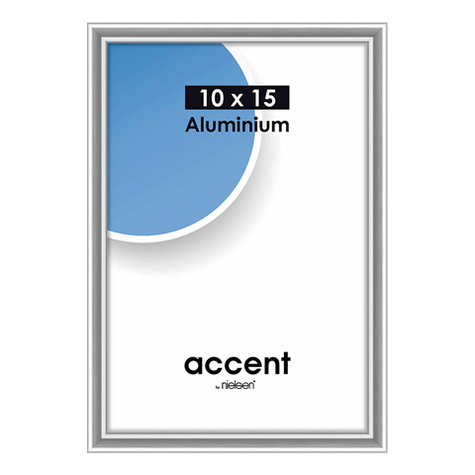 Nielsen Photo Frame 51223 Accent Glossy Silver 10x15 Cm