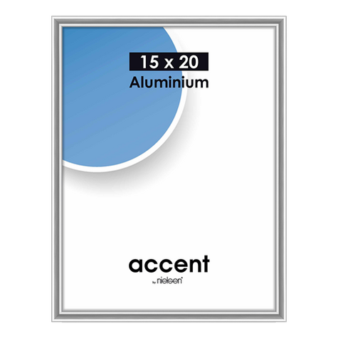 Nielsen Photo Frame 51323 Accent Glossy Silver 15x20 Cm