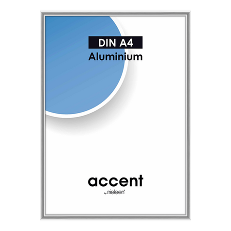 Nielsen Photo Frame 52123 Accent Glossy Silver 21x29.7 Cm