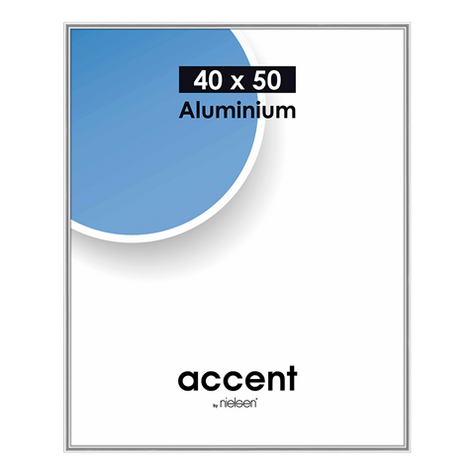 Nielsen Photo Frame 52523 Accent Glossy Silver 40x50 Cm