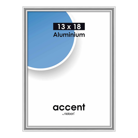 Nielsen Photo Frame 53223 Accent Glossy Silver 13x18 Cm
