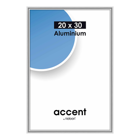 Nielsen Photo Frame 53523 Accent Glossy Silver 20x30 Cm