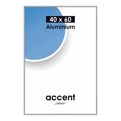 Nielsen Photo Frame 55123 Accent Glossy Silver 40x60 Cm
