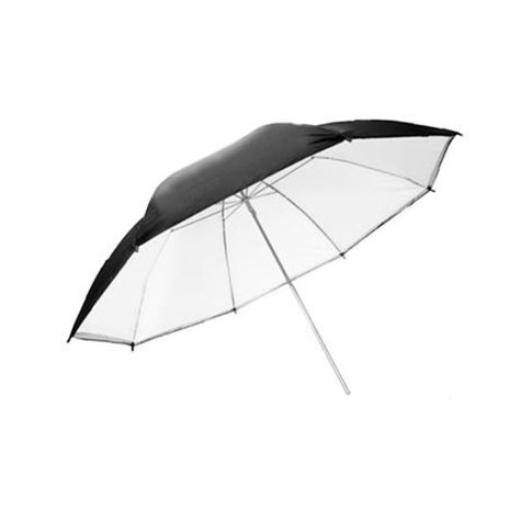 Urne parapluie géante yeux de faucon-t86tsb1 blanc transparent + couvercle argent / noir 216 cm