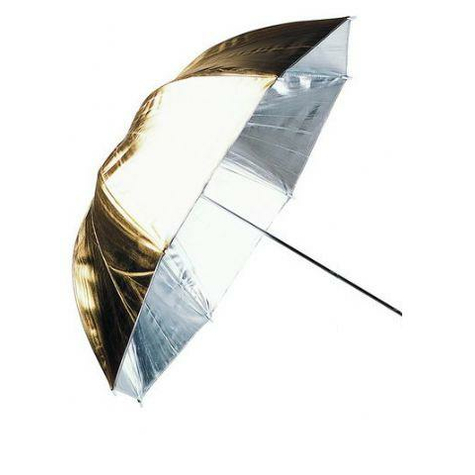 Linkstar parapluie puk-84gs argent / or 100 cm (réversible)